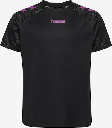 T-Shirt fonctionnel Hummel en noir : devant