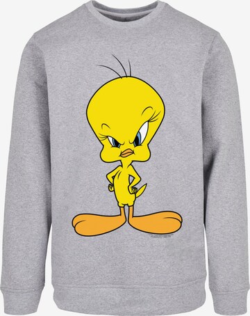 Sweat-shirt 'Looney Tunes - Angry Tweety' ABSOLUTE CULT en gris : devant