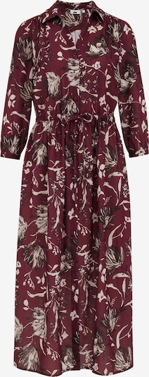 WE Fashion Košulja haljina u ecru/prljavo bijela / burgund, Pregled proizvoda