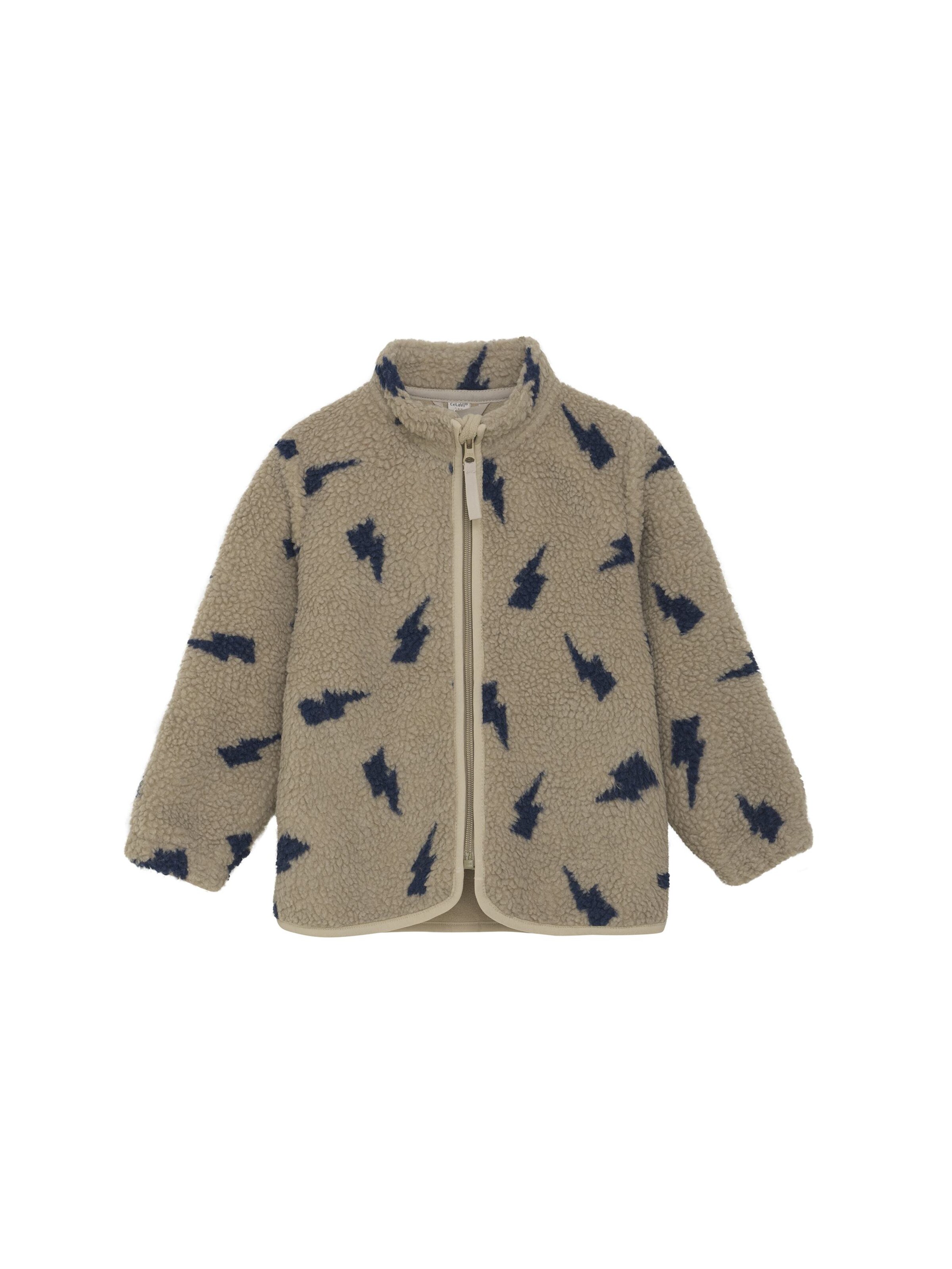 CeLaVi Tussenjas 'Fleece Jacket' in Bruin: voorkant