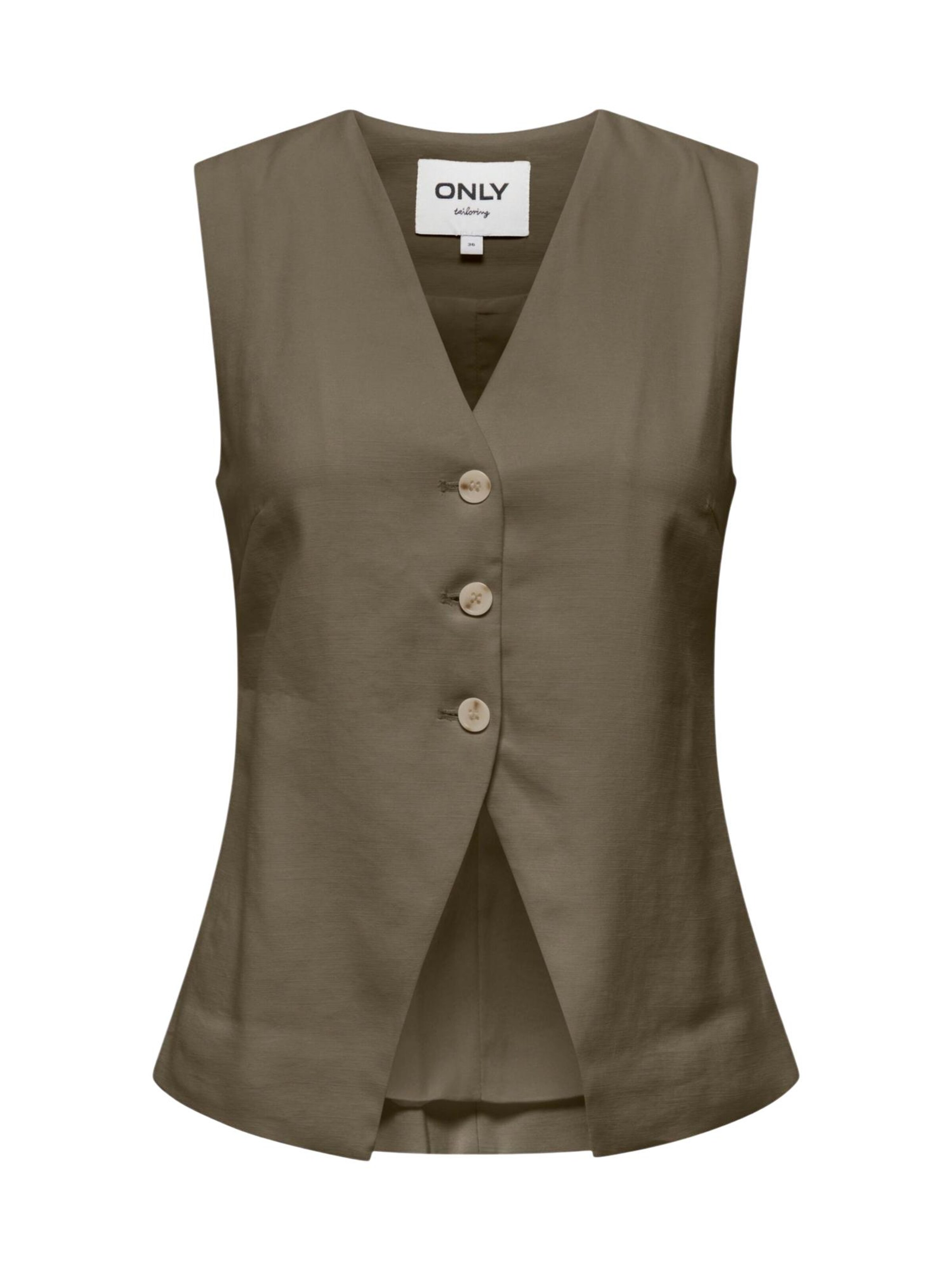 Gilet 'Onltila Life' di ONLY in verde: frontale
