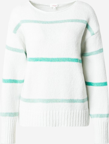 Pull-over s.Oliver en blanc : devant
