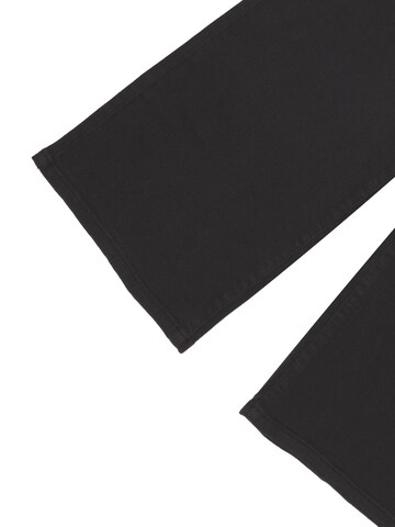 Roy Rogers Wide Leg Jeans 'Pleats' in Schwarz