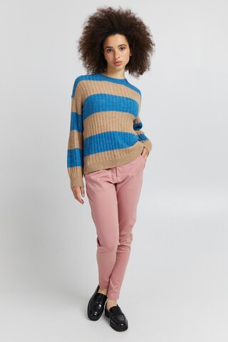 ICHI - Jersey 'KAMARA' en beige