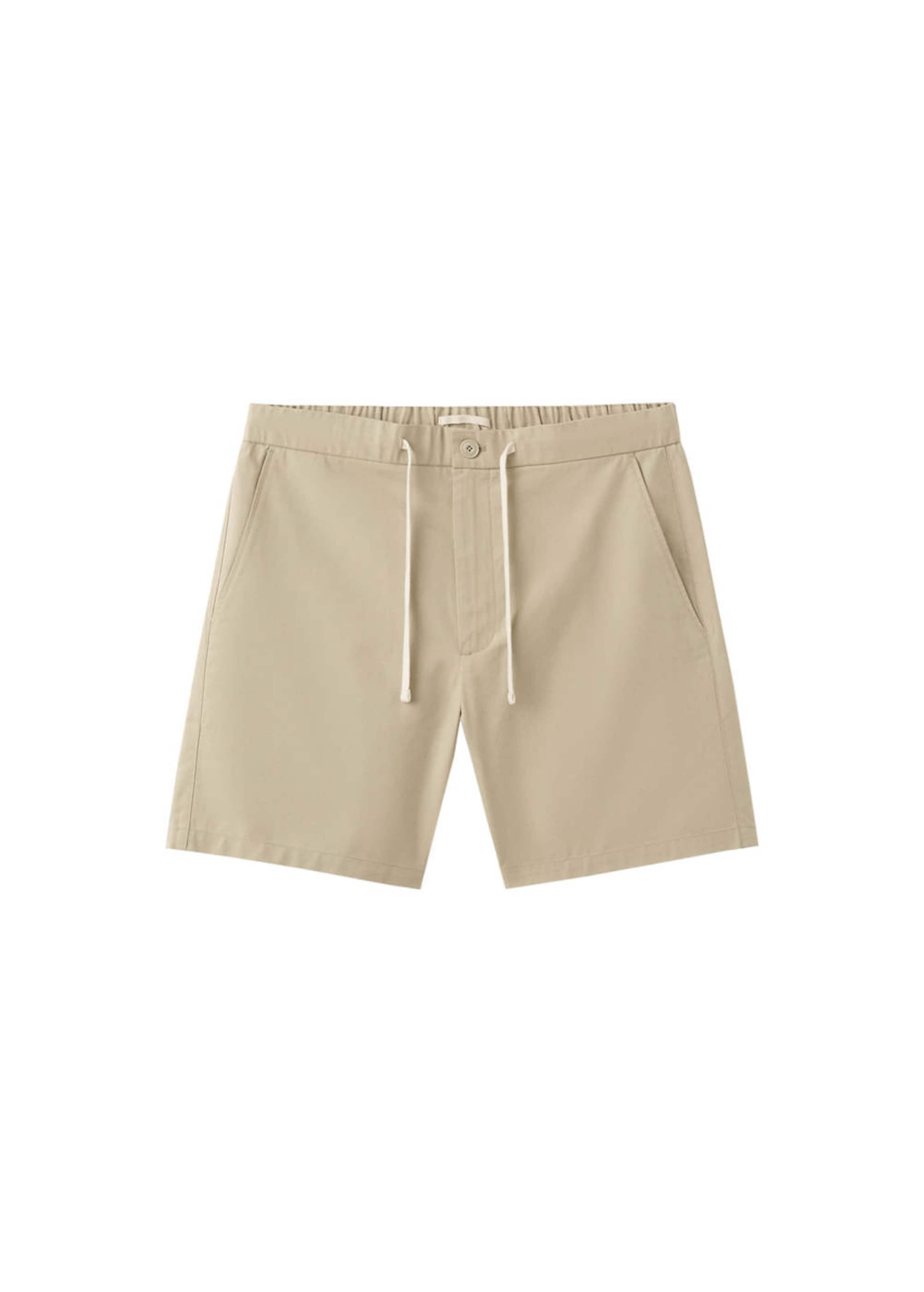 MANGO MAN Regular Chino Pants 'Rey' in Beige: front
