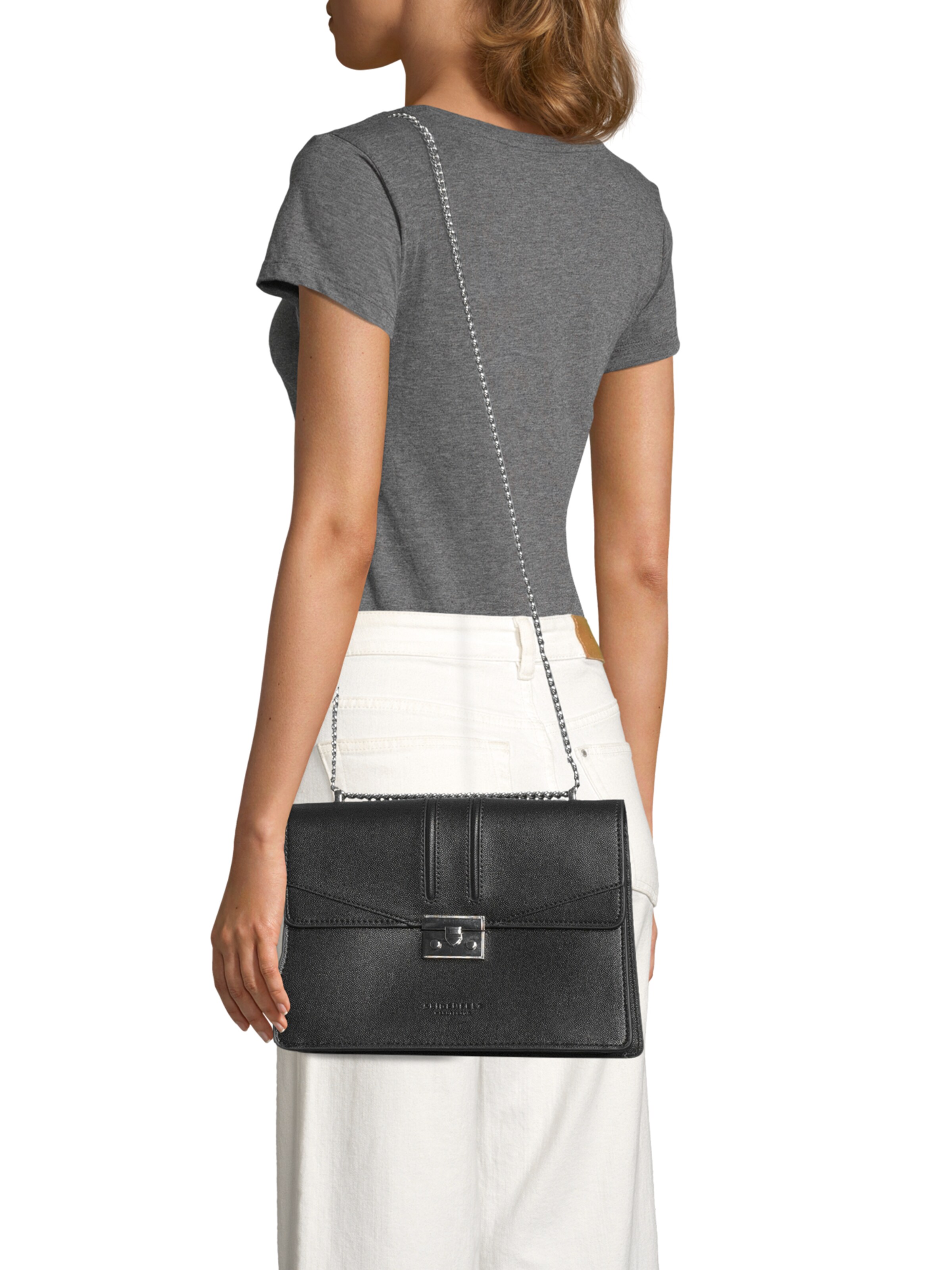 Sac à bandoulière 'Roros' Seidenfelt en noir : devant