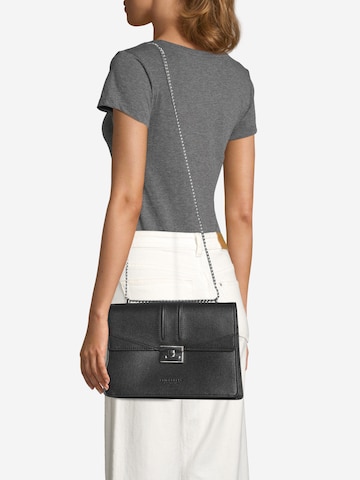 Seidenfelt Manufaktur Crossbody Bag 'Roros' in Black: front