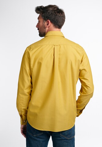 ETERNA Regular fit Button Up Shirt in Yellow