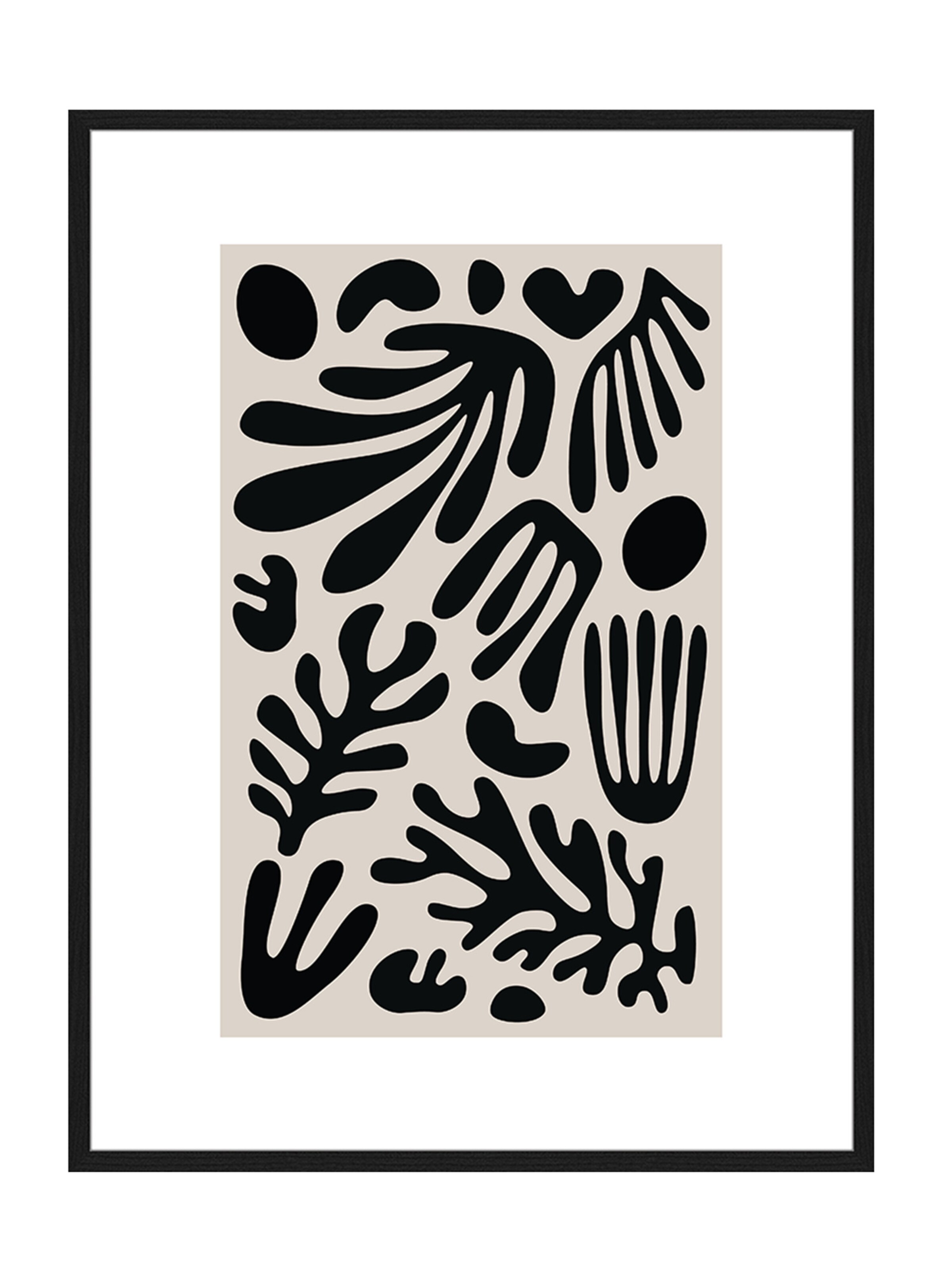 Liv Corday Image 'Botanical Beige' in Black: front