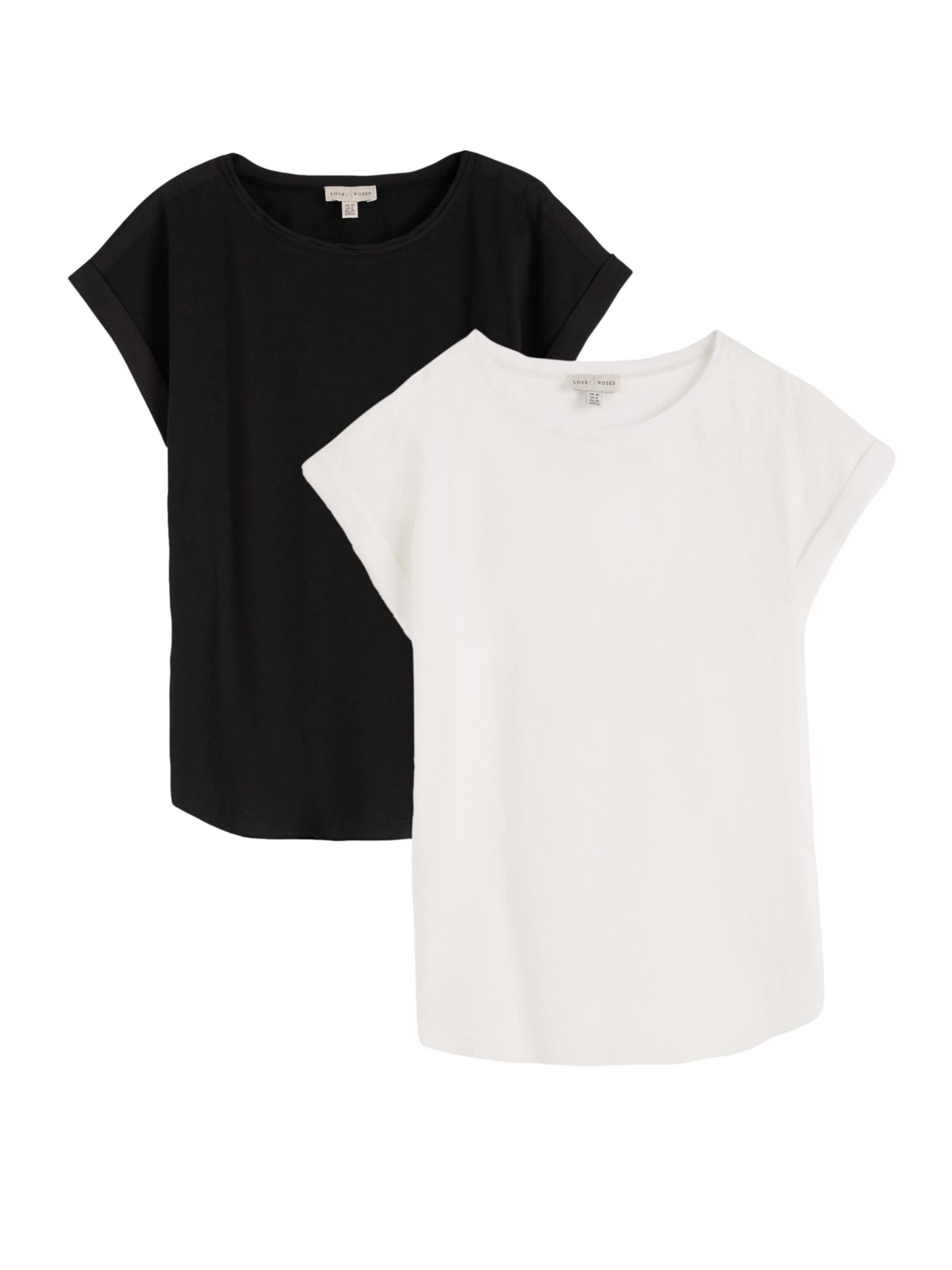 T-shirt love & roses en noir : devant