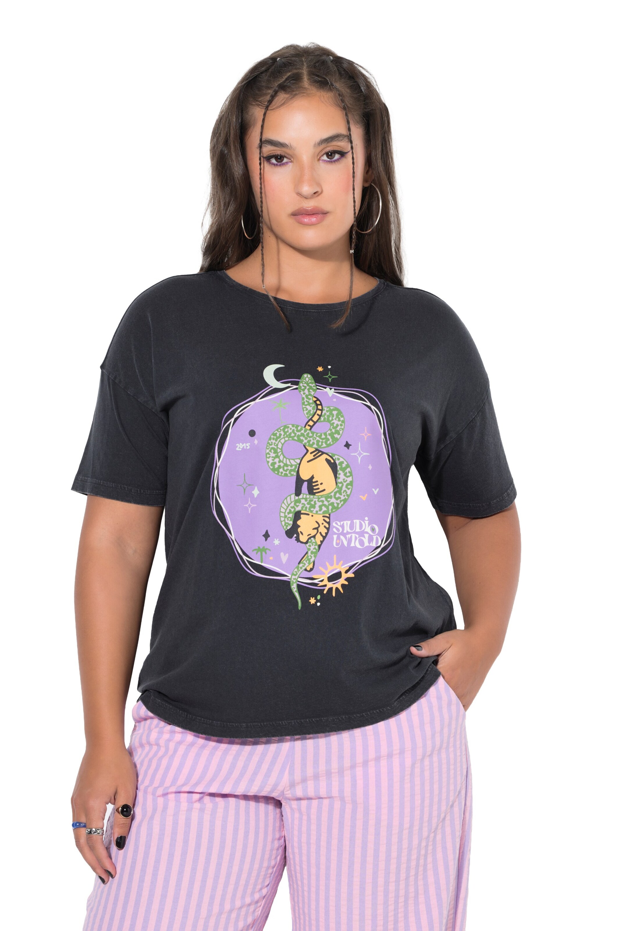Studio Untold Shirt in Grau: Vorderseite