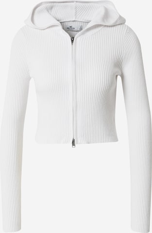 HOLLISTER Knit Cardigan 'APAC' in White: front