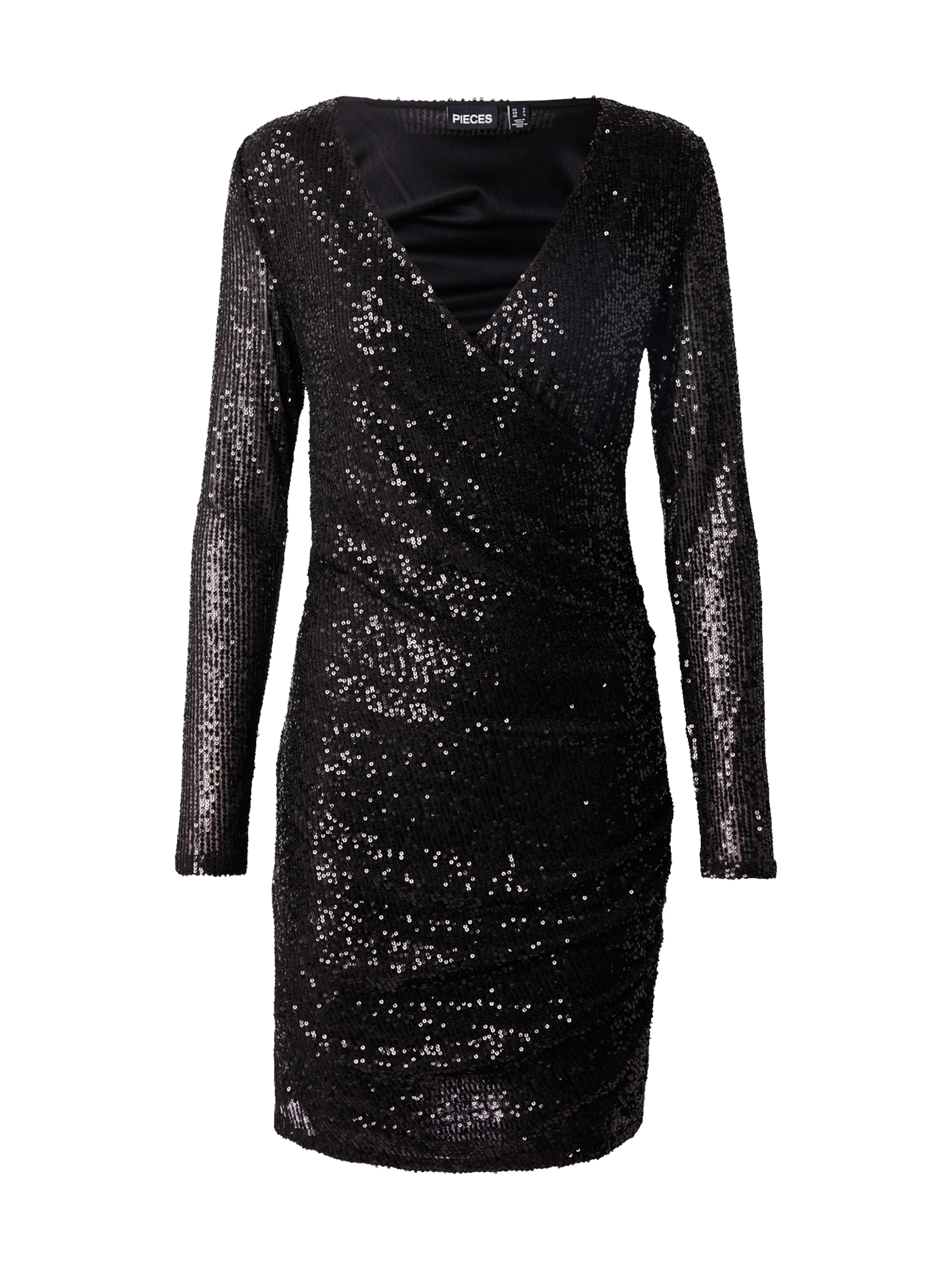 PIECES Kleid 'PCDELPHIA' in Schwarz: Vorderseite