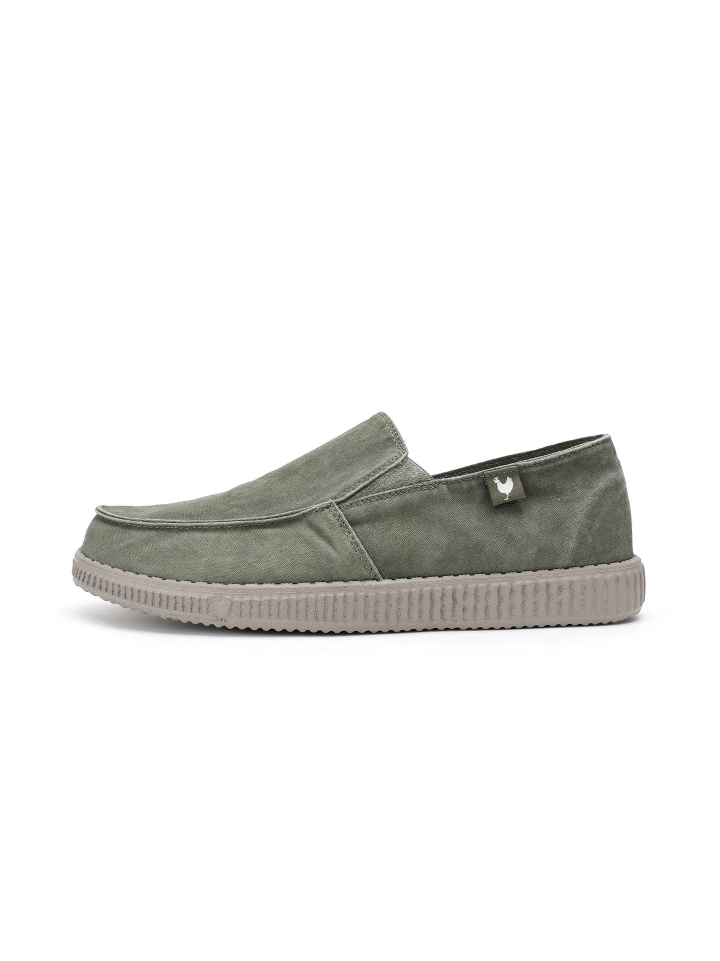 Walk In Pitas Moccasin in Green: front