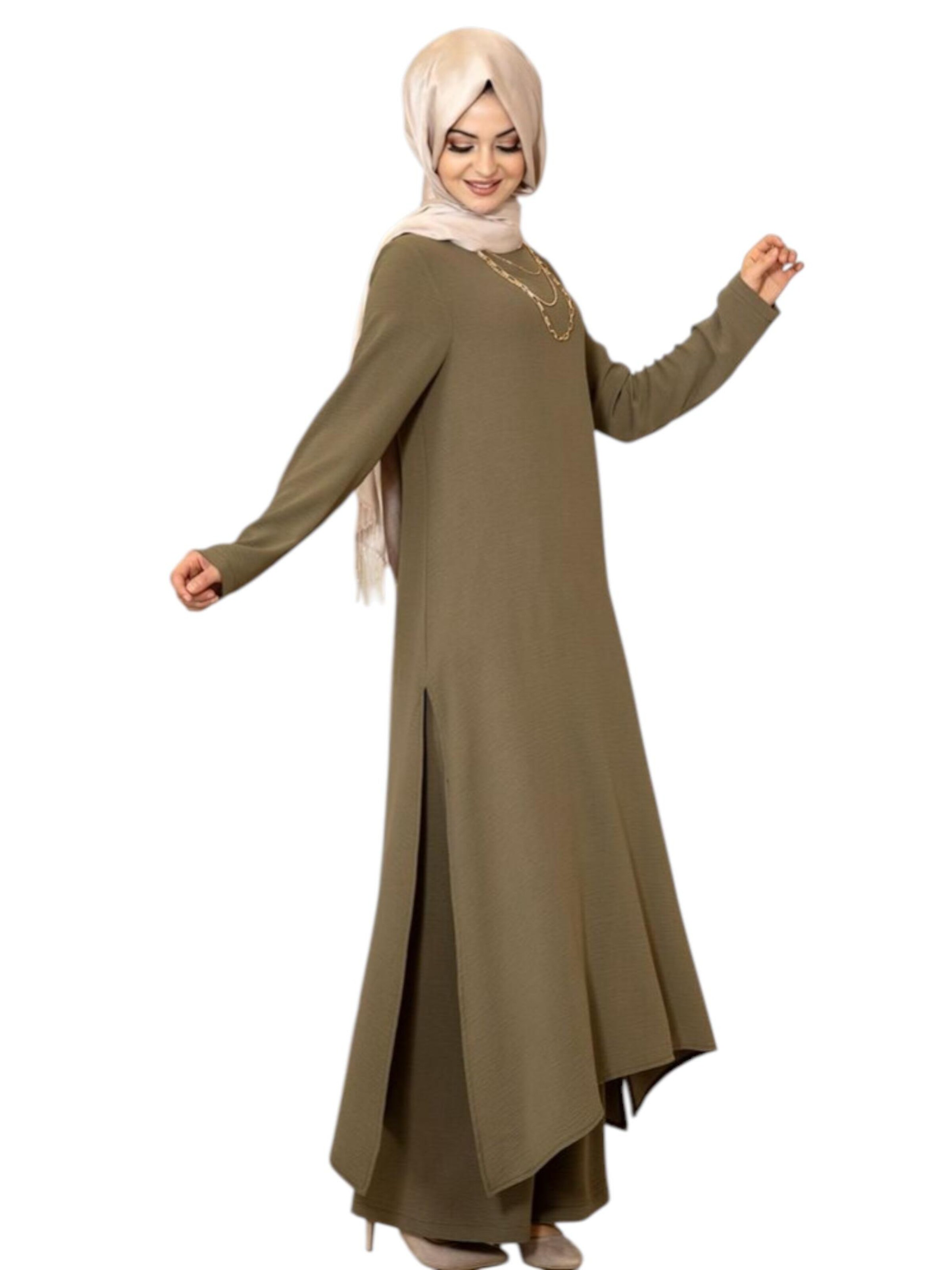 fashionshowcase Buksedragt 'Modest ECE-Set' i grøn