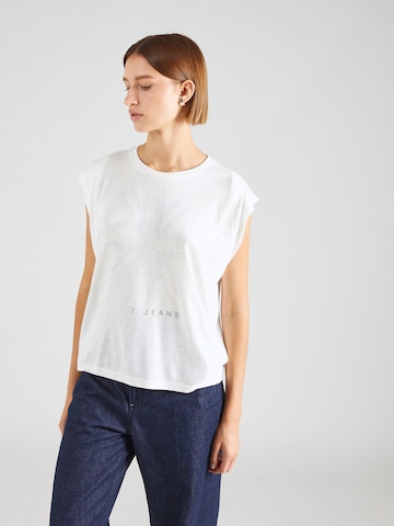 Pepe Jeans T-shirt 'BERENICE' i vit: framsida