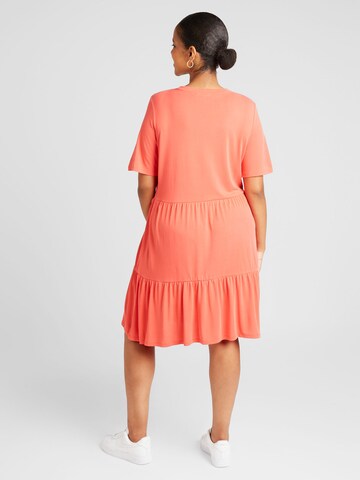 Vero Moda Curve Kleid 'FILLI CALIA' in Rot