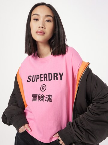 Superdry Shirt in Pink