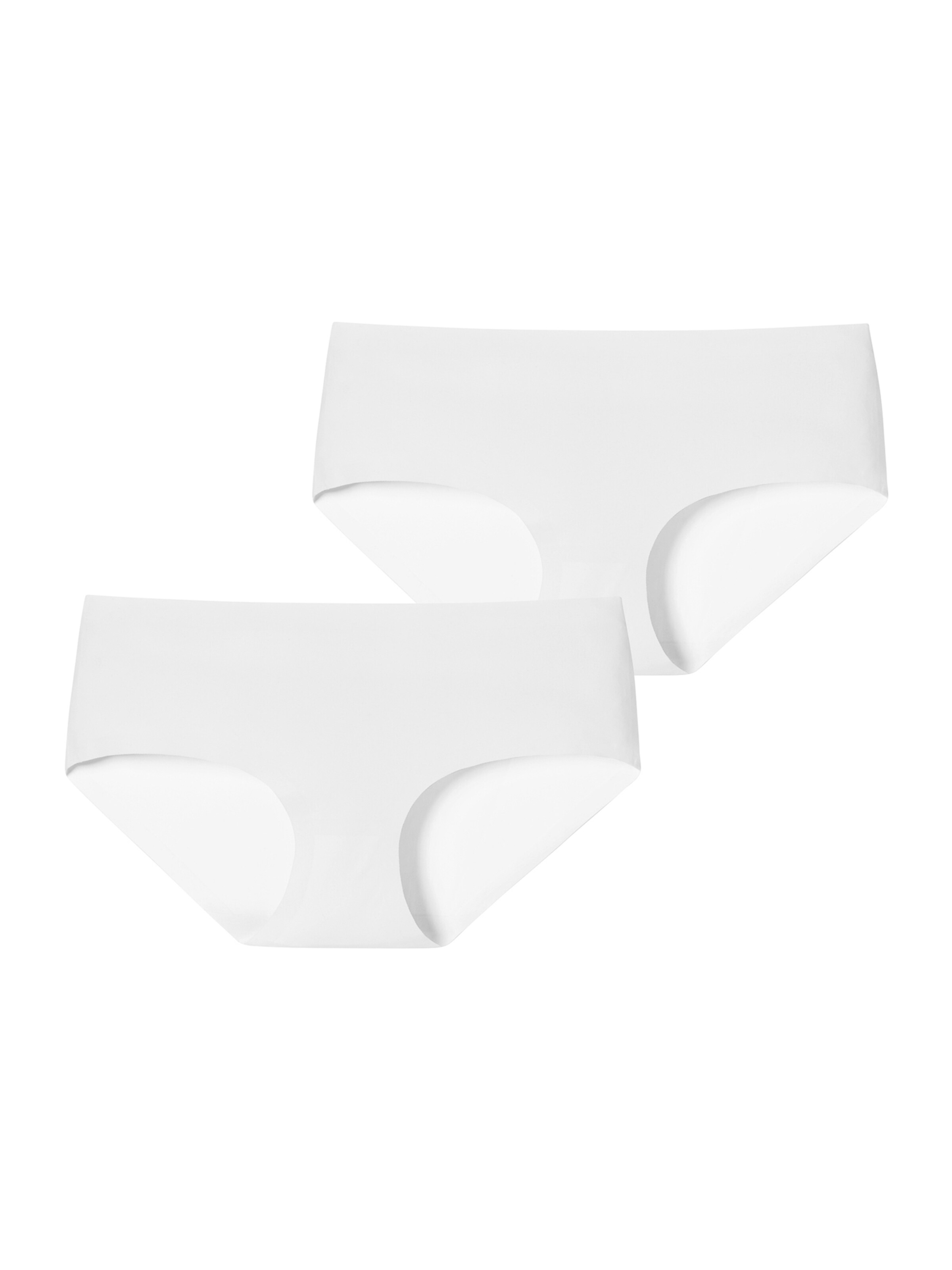 SCHIESSER - Panti 'Invisible Cotton' en blanco: frente
