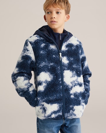 WE Fashion Демисезонная куртка в Синий: спереди