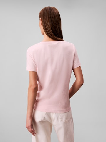 rožinė Calvin Klein Jeans Marškinėliai