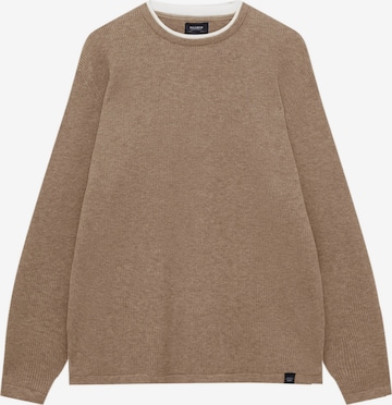 Pull&Bear Neulepaita värissä beige: edessä