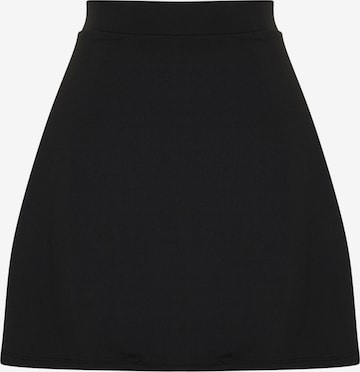 Jupe Trendyol Curve en noir : devant