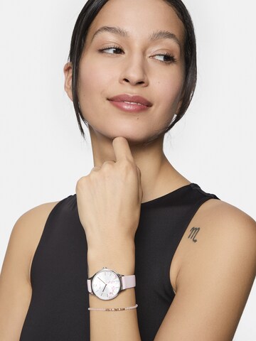 Tamaris Analoguhr in Pink: Vorderseite