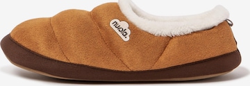 Nuvola. - Pantufa 'Classic Velvet' em castanho: frente
