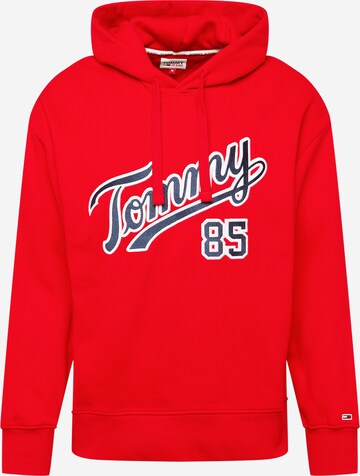 Sweat-shirt 'College 85' Tommy Jeans en rouge : devant