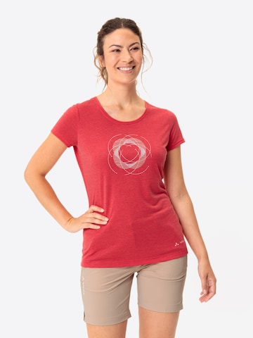 VAUDE Functioneel shirt 'Skomer' in Rood: voorkant