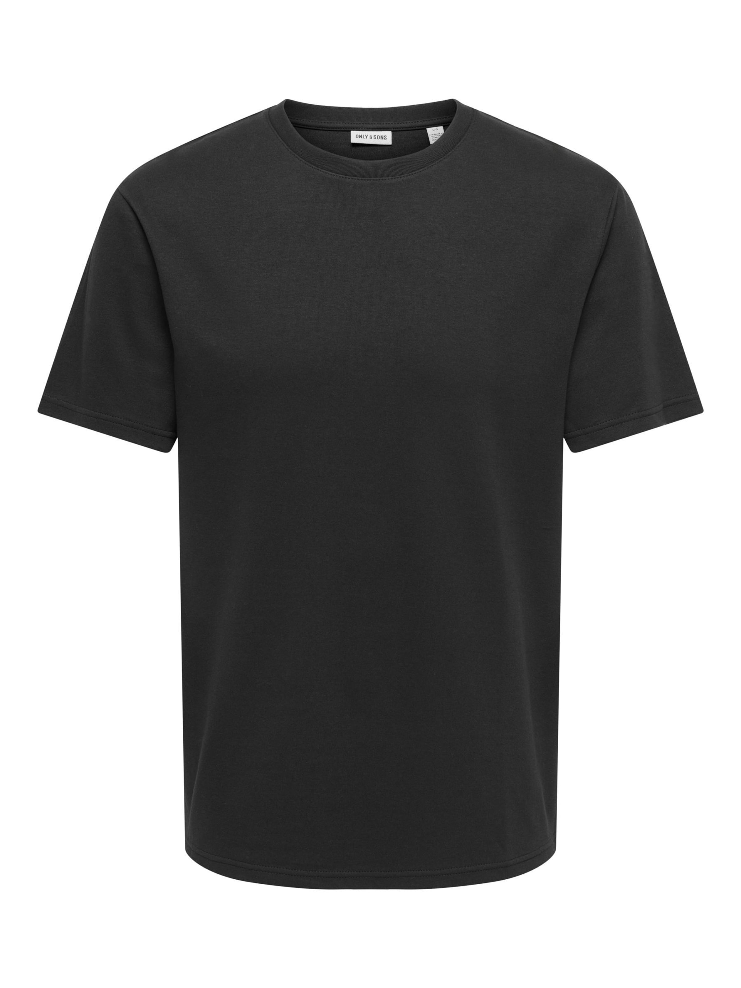 Only & Sons T-Shirt 'ONSCaspian' in Schwarz: Vorderseite