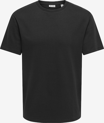 Only & Sons T-Shirt 'ONSCaspian' in Schwarz: Vorderseite