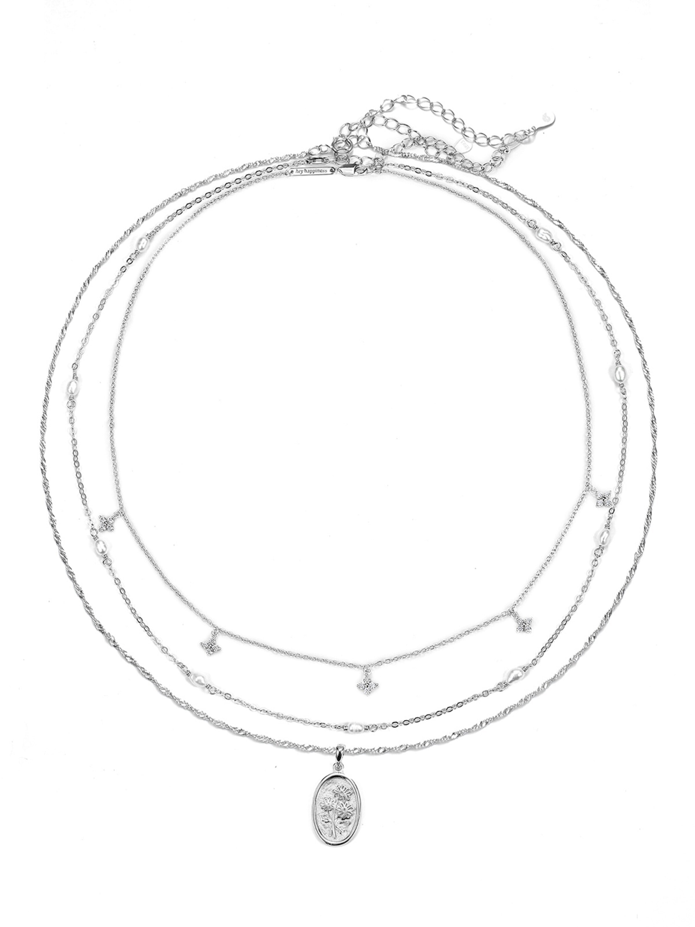 Hey Happiness Necklace 'Nature Lover' in Silver