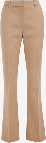 WE Fashion Bootcut Stoffbukse i beige: forside