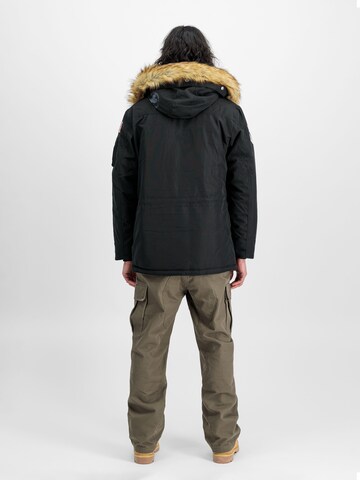 ALPHA INDUSTRIES Winter Jacket 'Polar' in Black