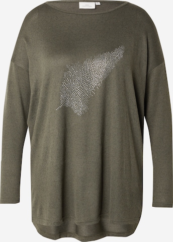 T-shirt 'CARMALBA' ONLY Carmakoma en vert : devant