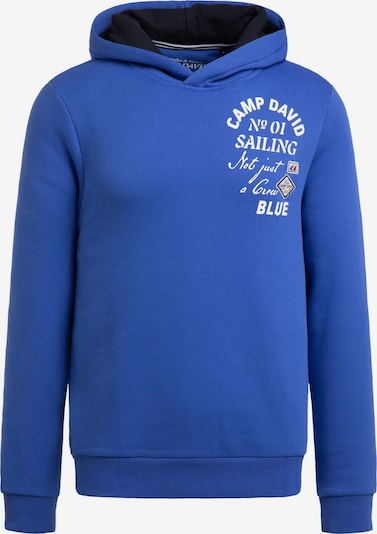CAMP DAVID Hoodie mit Rücken-Artwork in S in blau, Produktansicht