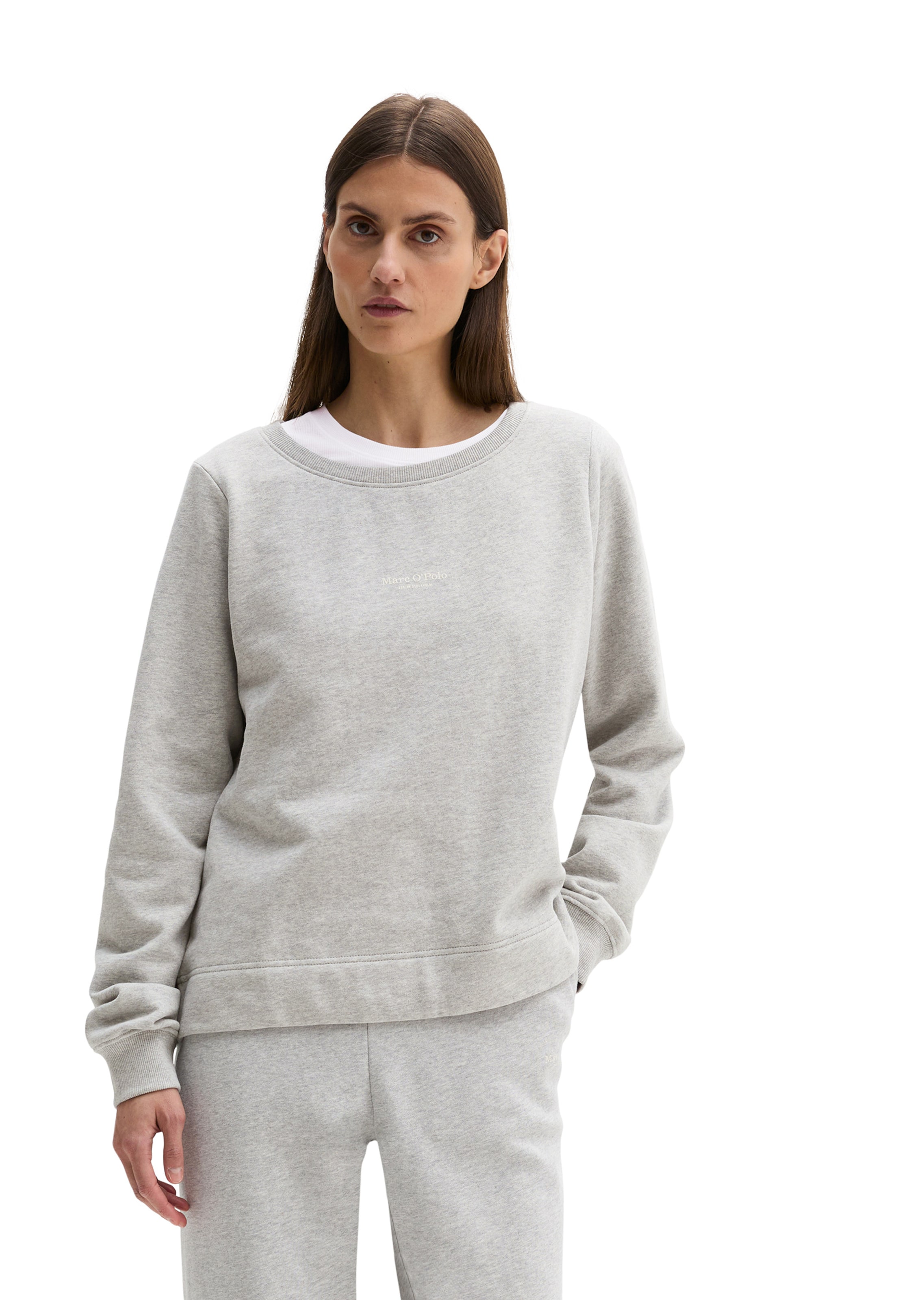 Marc O'Polo Sweatshirt in Grey: front