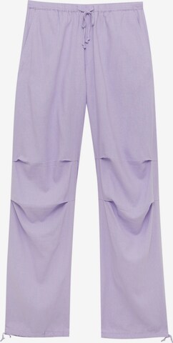 Pull&Bear Pants in Purple: front