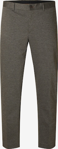SELECTED - Slimfit Pantalón chino 'SLHAITOR' en marrón: frente