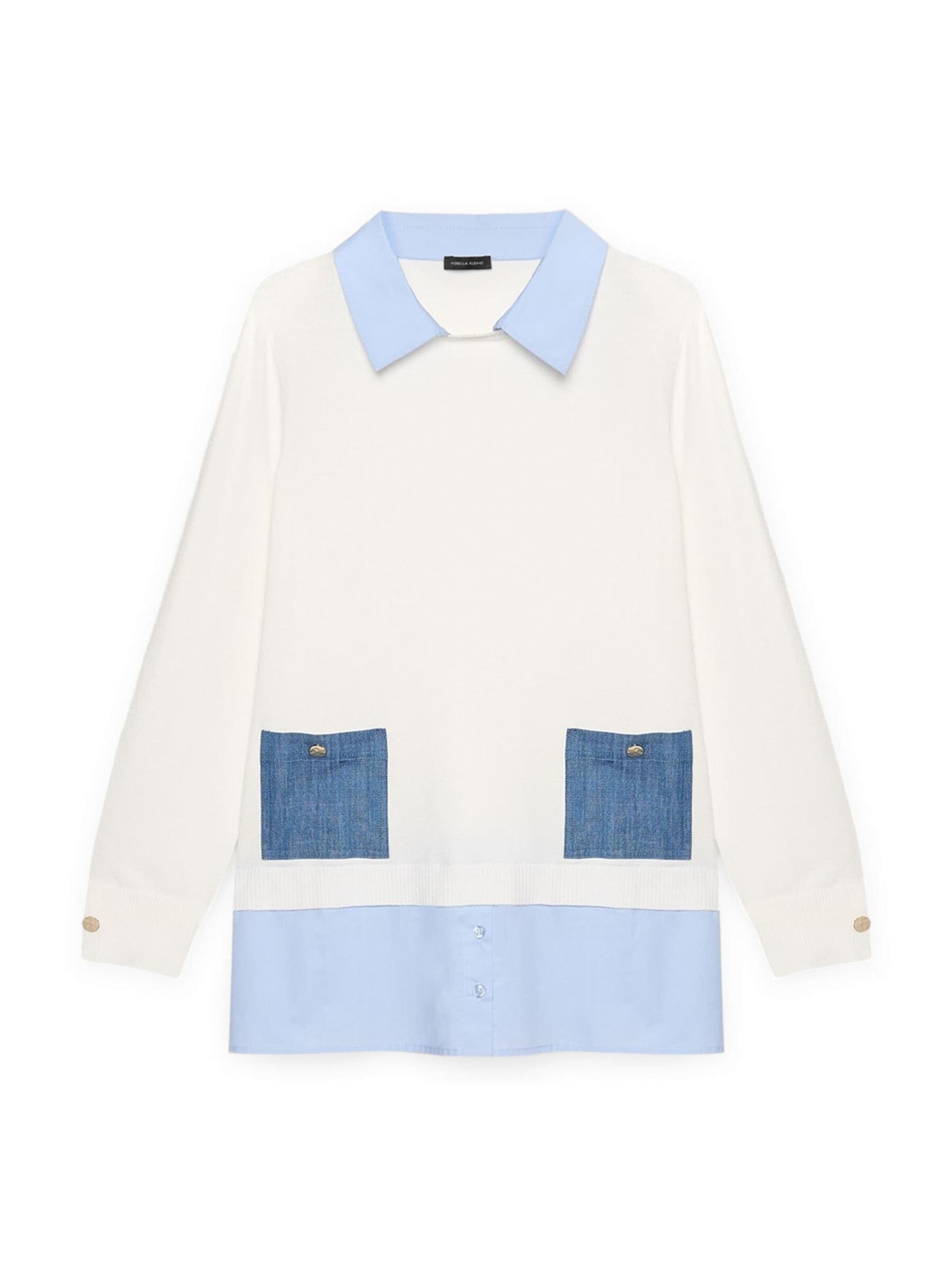 Fiorella Rubino Sweater in White: front