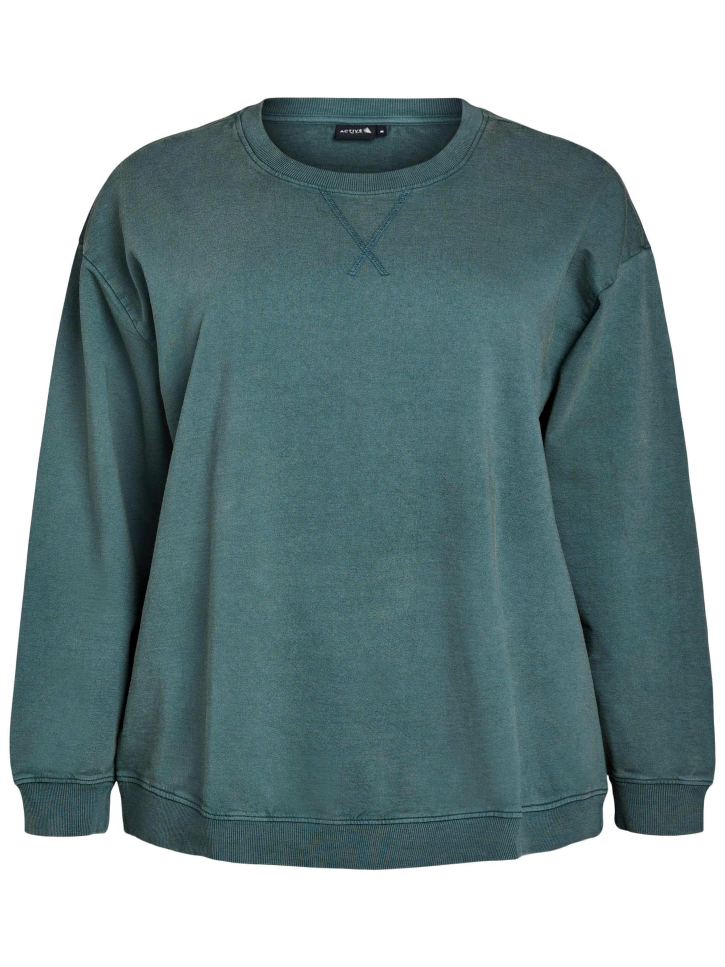 Active by Zizzi Свитшот 'Apenny' в Зеленый: спереди