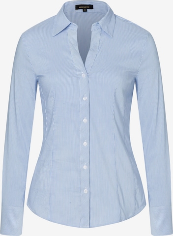 MORE & MORE Blouse 'BILLA' in Blauw: voorkant