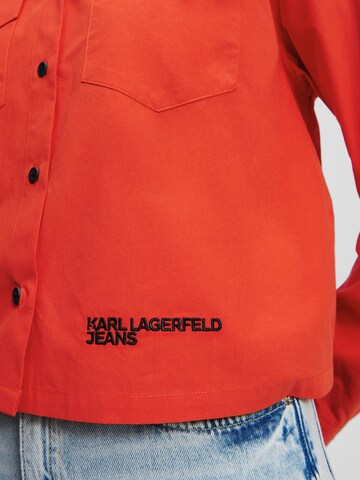 KARL LAGERFELD JEANS Демисезонная куртка в Красный
