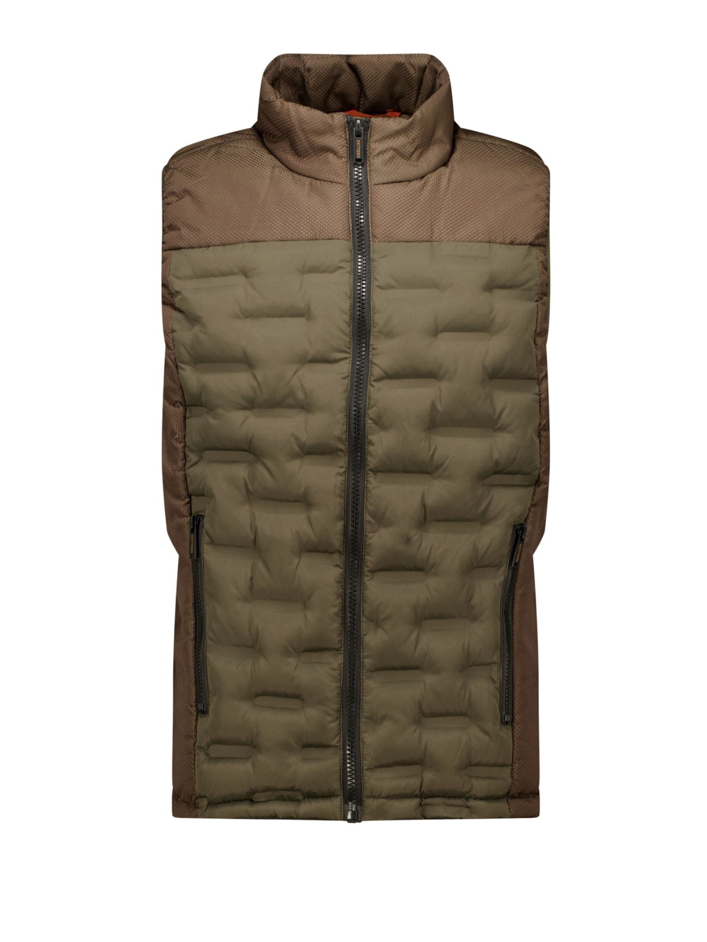 Deeluxe Manteau d’hiver en L en olive, Vue avec produit