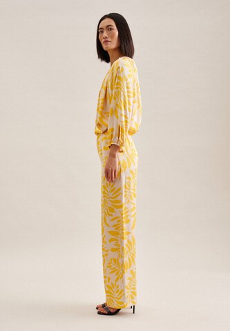 SEIDENSTICKER Wide leg Pants 'Schwarze Rose' in Yellow