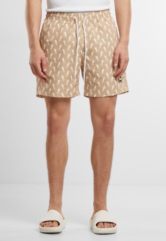 Urban Classics Zwemshorts in Beige