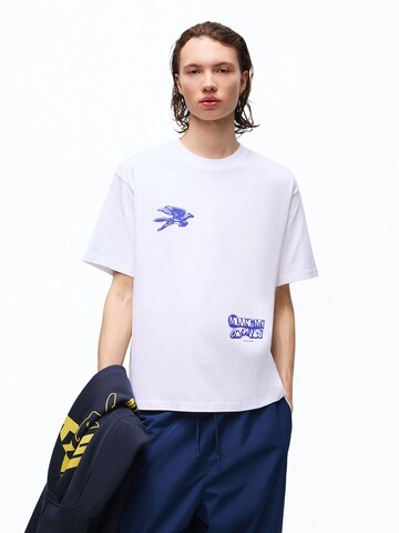 Bershka Shirt in White: front