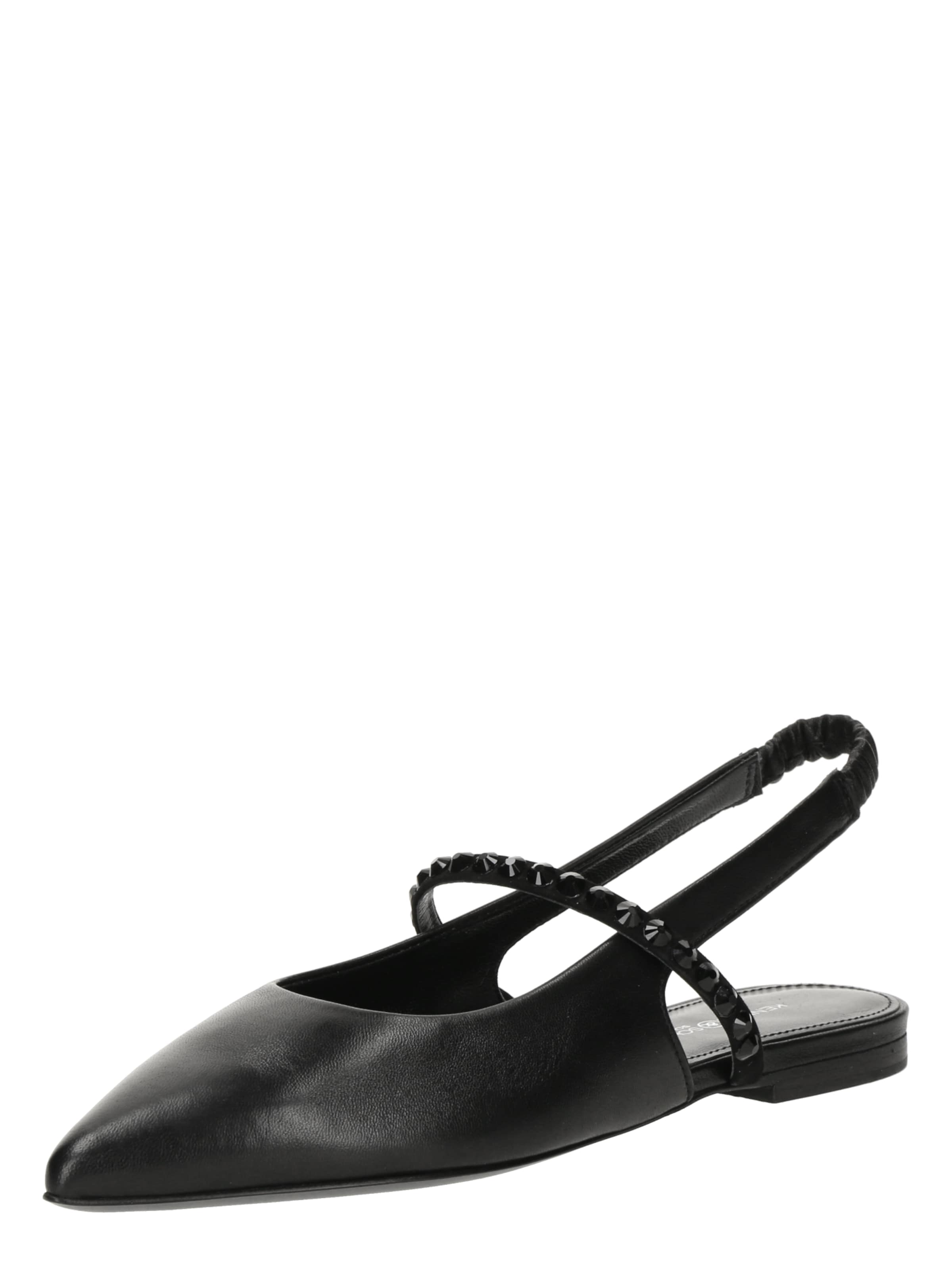 Kennel & Schmenger Baleríny s ramienkom 'Greta' - Čierna: predná strana